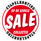 Etalagesticker stapelkorting rood STA-07