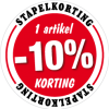 Etalagesticker stapelkorting rood 1 artikel STA-03