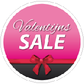 Etalagesticker valentijns sale rond