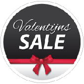 Etalagesticker valentijns sale rond