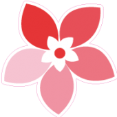 Etalage bloemsticker