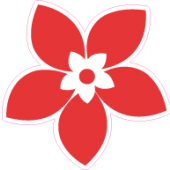 Etalage bloemsticker