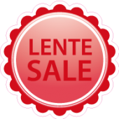 Etalage lente salesticker