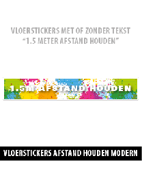 Corona vloerstickers modern