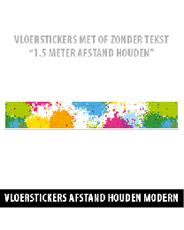 Corona vloerstickers modern