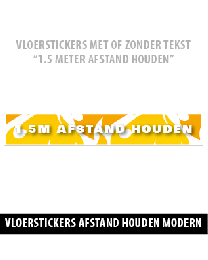 Corona vloerstickers modern