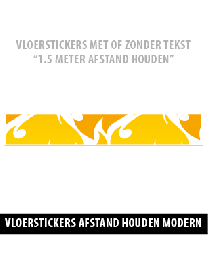 Corona vloerstickers modern