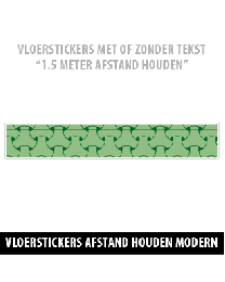 Corona vloerstickers modern