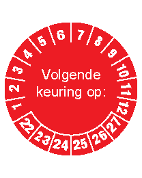 Keuringssticker KS-002