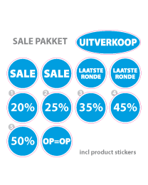 Pakket stickers PAK-03 Blauw