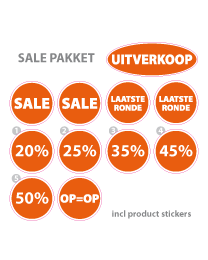 Pakket stickers PAK-03 Oranje