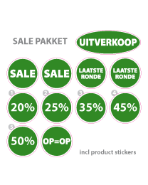 Pakket stickers PAK-03 Groen