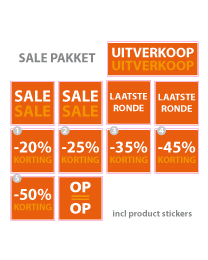 Pakket stickers PAK-01 Oranje