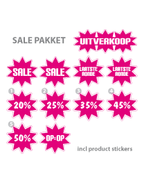 Pakket stickers PAK-02 Roze