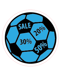 voetlbal sales sticker