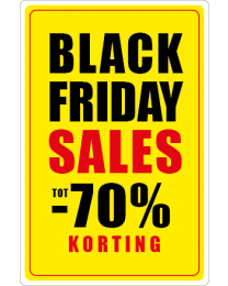 Black Friday etalage stickers BF-092