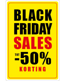 Black Friday etalage stickers BF-092