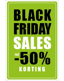 Black Friday etalage stickers BF-093