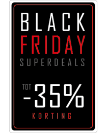 Black Friday etalage stickers BF-095