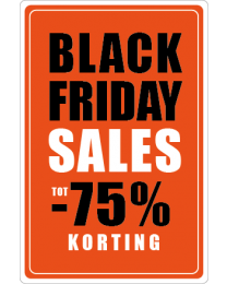 Black Friday etalage stickers BF-090