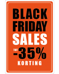 Black Friday etalage stickers BF-090