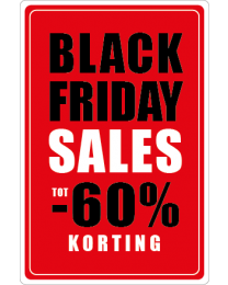 Black Friday etalage stickers BF-088