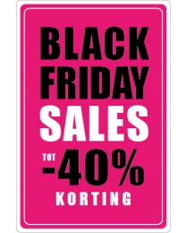 Black Friday etalage stickers BF-091