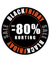 Black Friday raam stickers sale