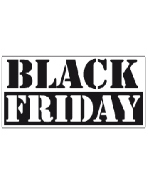 Etalagesticker Black Friday