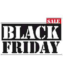 Etalagesticker Black Friday