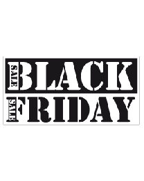 Etalagesticker Black Friday sale
