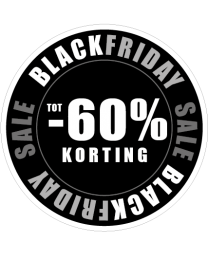 Black Friday raam stickers BF-068