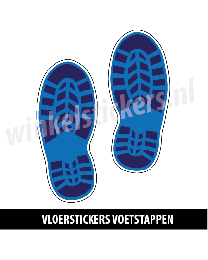 voetstickers  blauw donder blauw