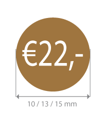 Brilsticker korting rond BR-0022