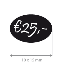 Brilsticker korting ovaal BR-0026