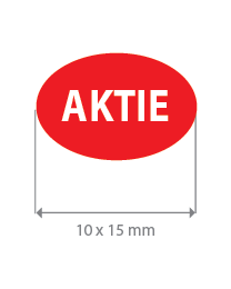 Brilsticker aktie ovaal BR-0016