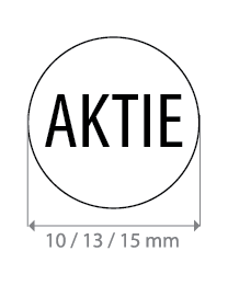 Brilsticker aktie rond BR-0005