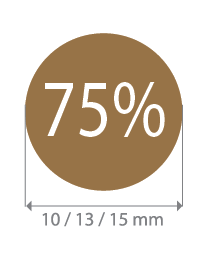 Brilsticker korting rond BR-0004