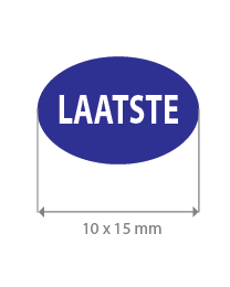 Brilsticker laatste ovaal BR-0020