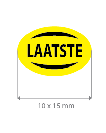 Brilsticker laatste ovaal BR-0018