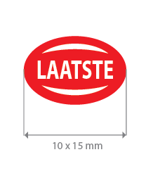 Brilsticker laatste ovaal BR-0018