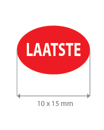 Brilsticker laatste ovaal BR-0020