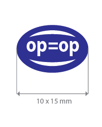 Brilsticker op=op ovaal BR-0017