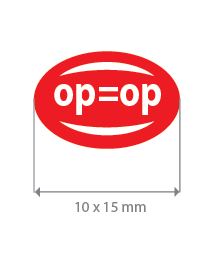 Brilsticker op=op ovaal BR-0017