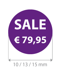 Brilsticker sale bedrag rond BR-0025