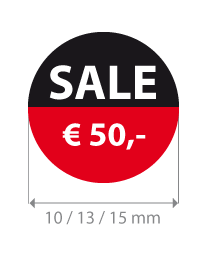 Brilsticker sale bedrag rond BR-0023