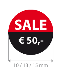 Brilsticker sale bedrag rond BR-0021