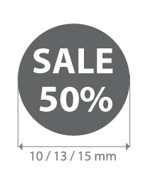 Brilsticker sale percentage rond BR-0003