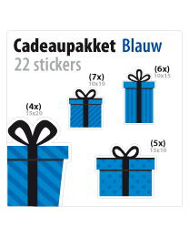 cadeausticker pakket STP-01 blauw