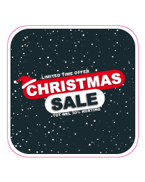 Etalagesticker christmas sale